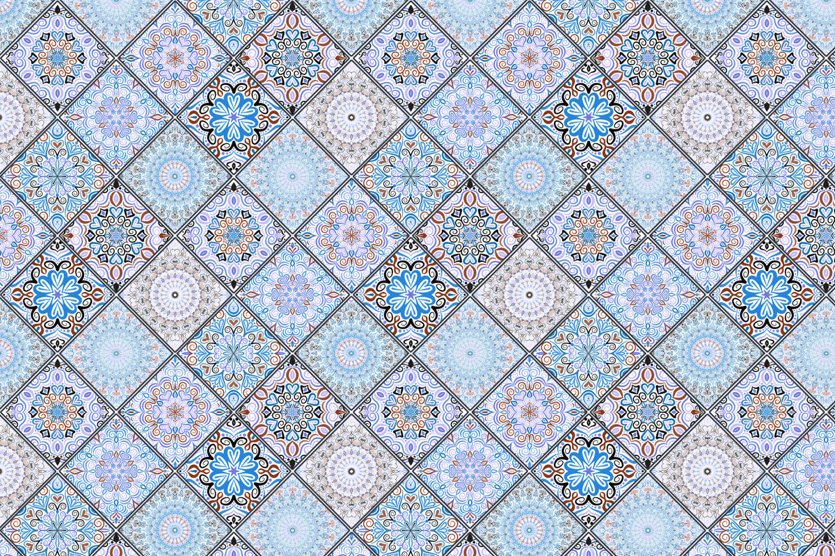 Toilettenrückwand Patchwork