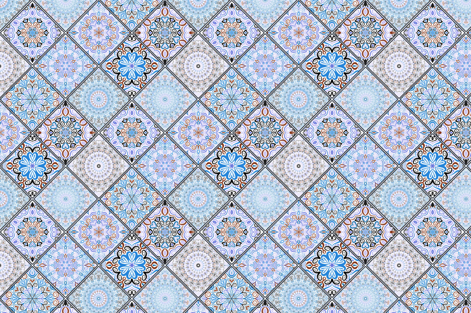 Toilettenrückwand Patchwork