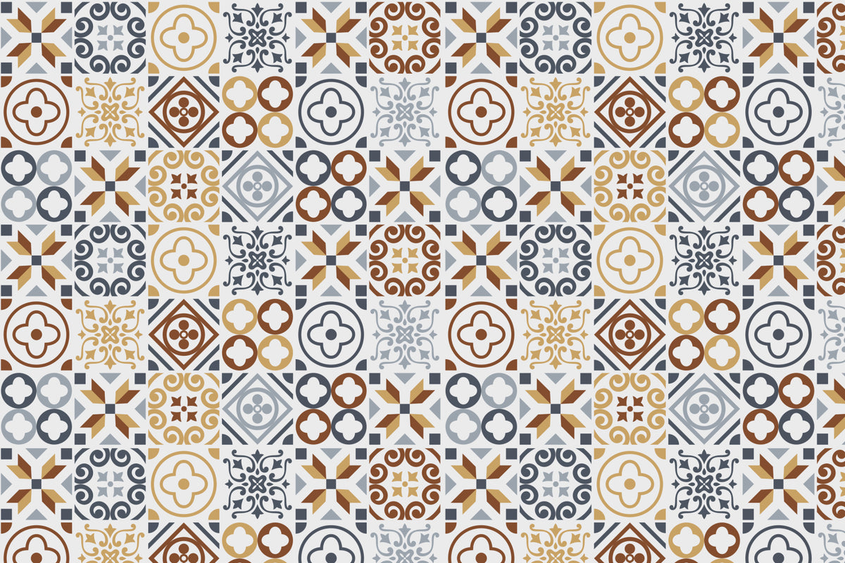 Toilettenrückwand Patchwork
