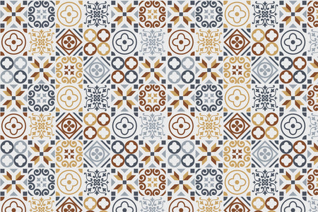 Toilettenrückwand Patchwork