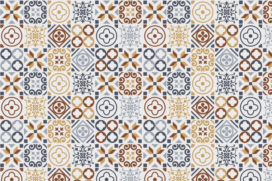 Toilettenrückwand Patchwork