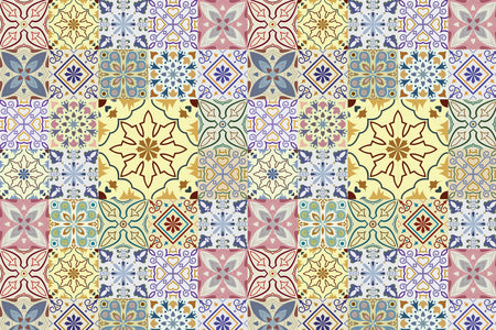 Toilettenrückwand Patchwork