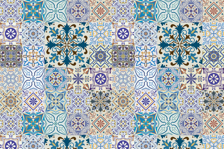 Toilettenrückwand Patchwork