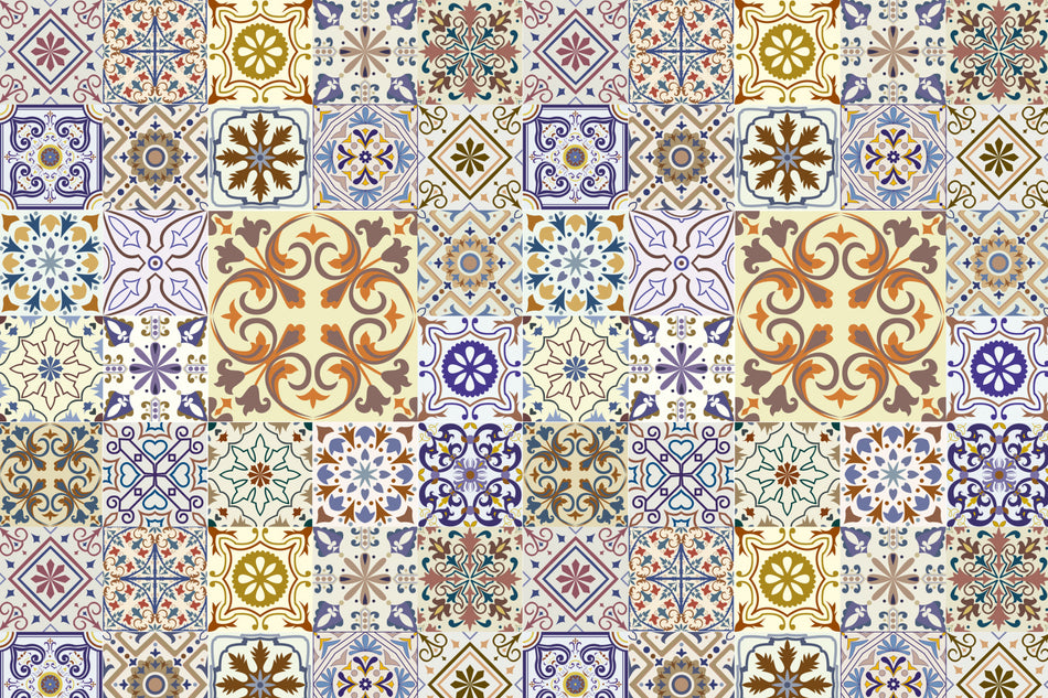 Toilettenrückwand Patchwork