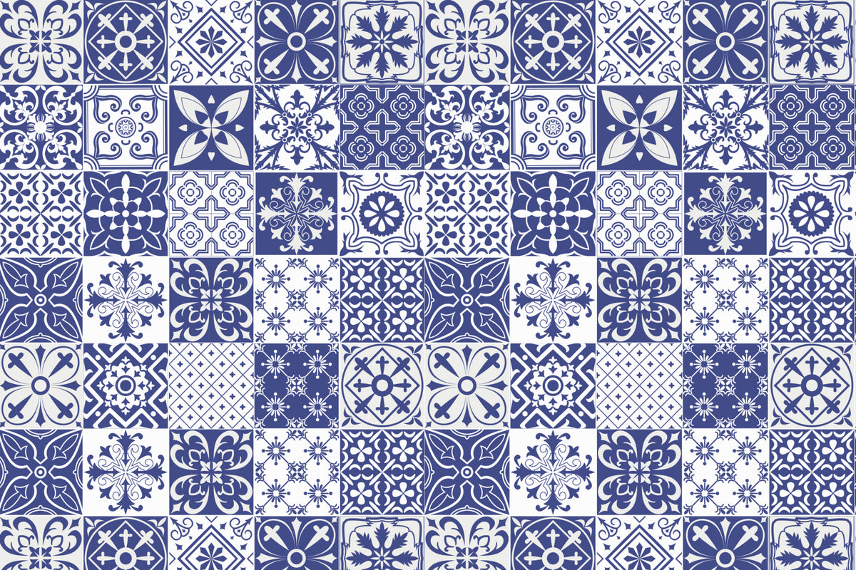 Toilettenrückwand Patchwork