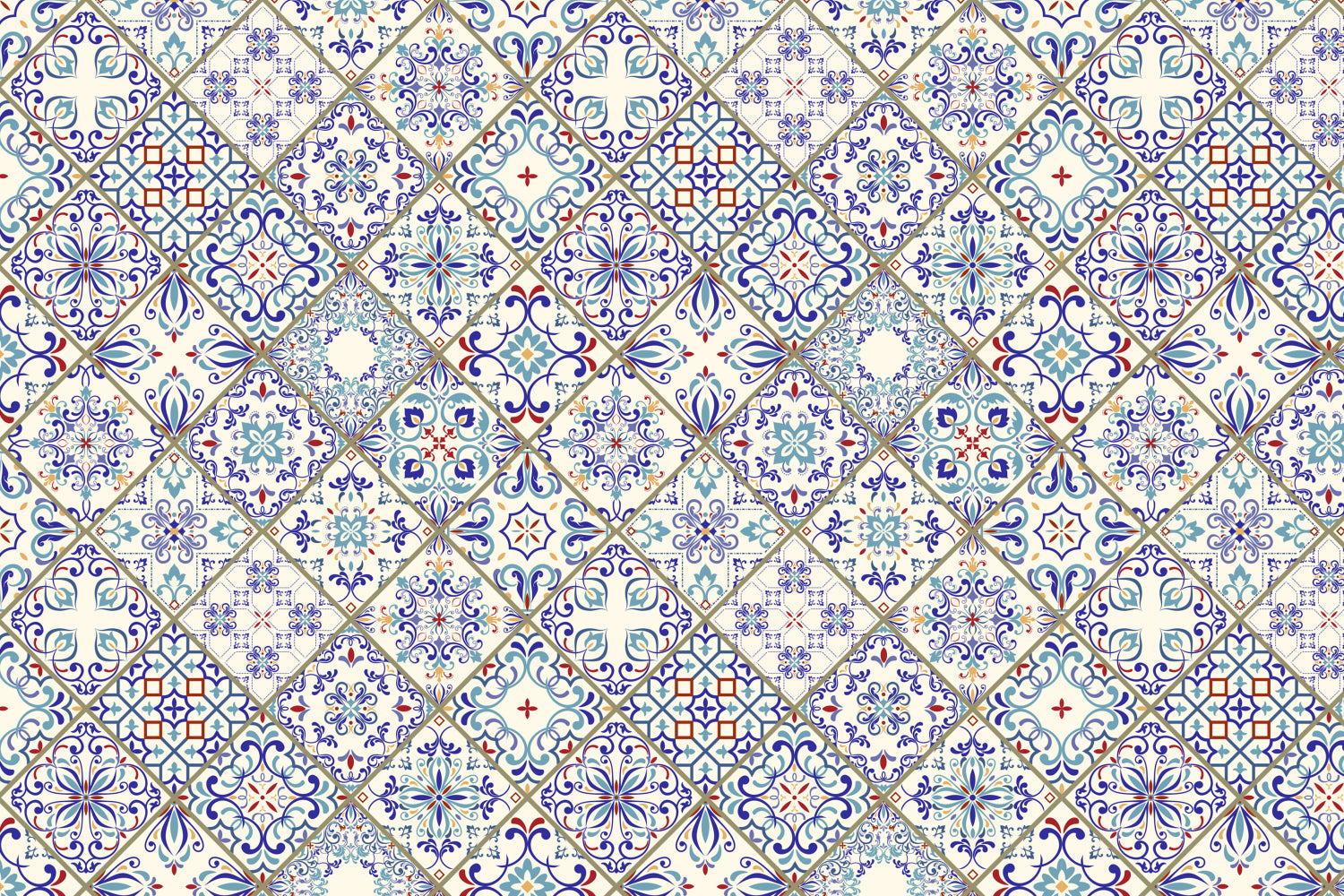 Toilettenrückwand Patchwork