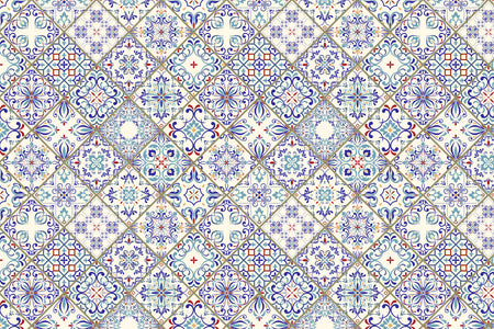Toilettenrückwand Patchwork