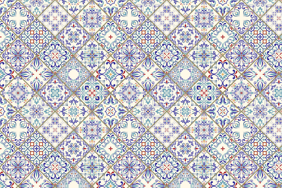Toilettenrückwand Patchwork