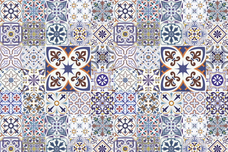 Toilettenrückwand Patchwork