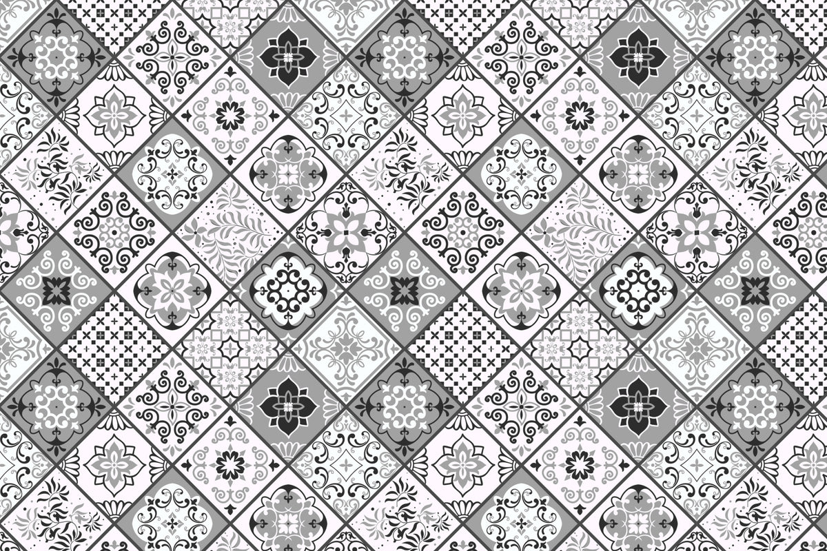 Toilettenrückwand Patchwork