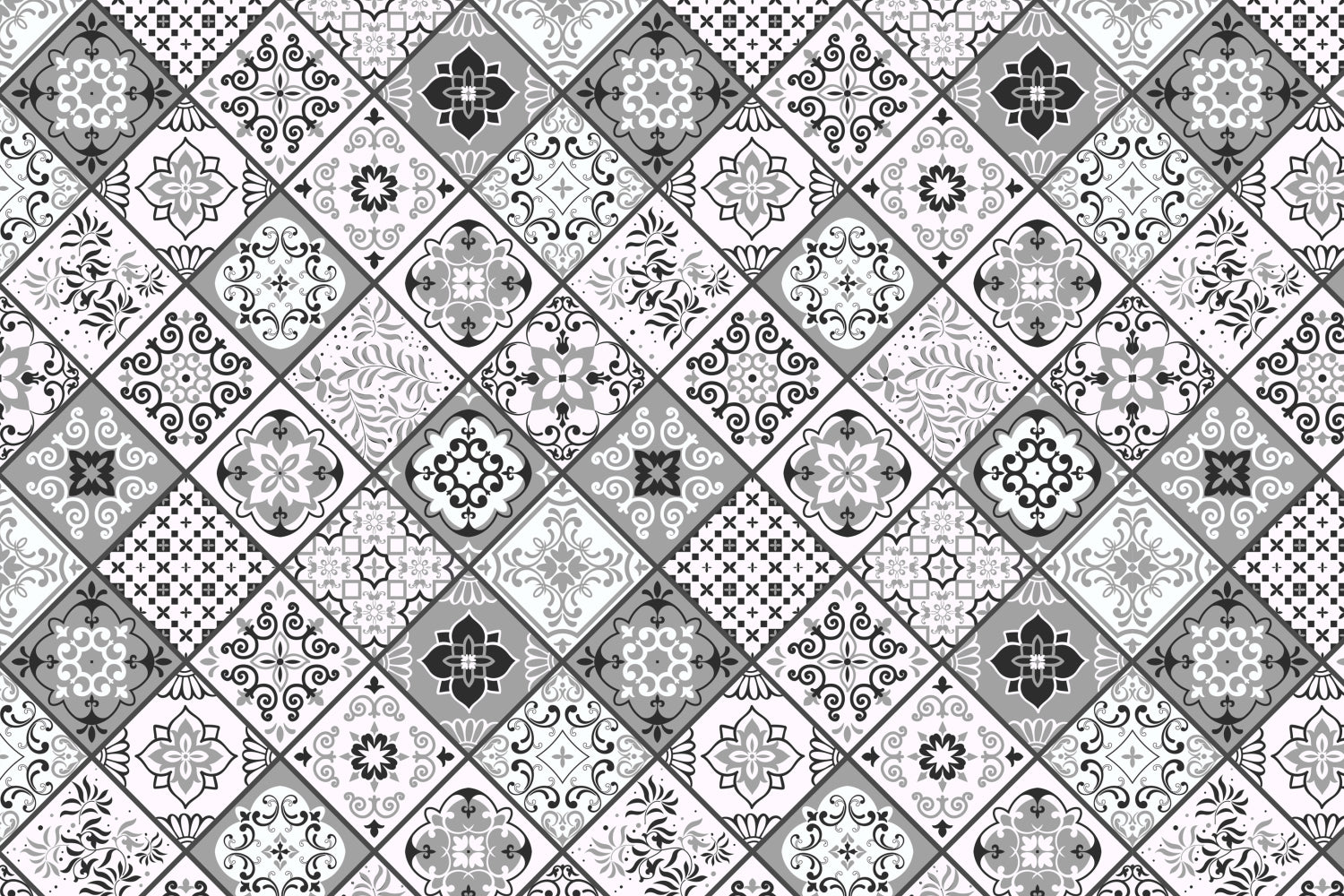 Toilettenrückwand Patchwork