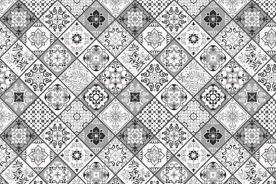 Toilettenrückwand Patchwork