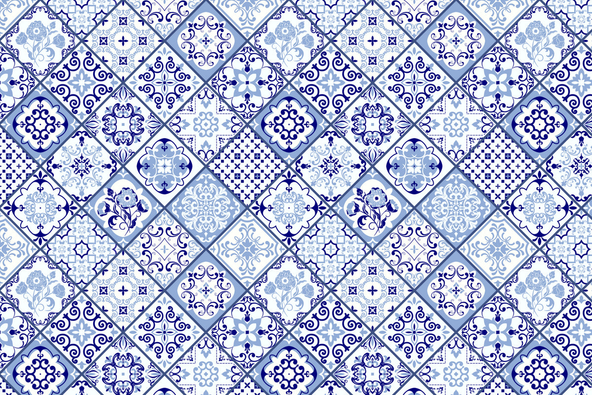 Toilettenrückwand Patchwork