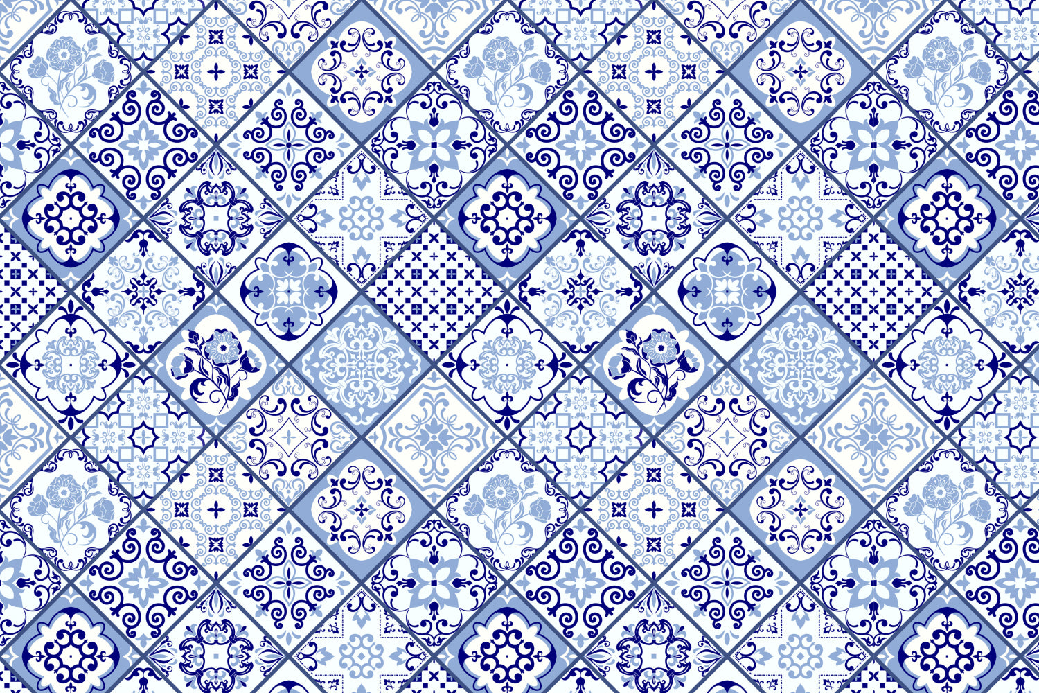 Toilettenrückwand Patchwork