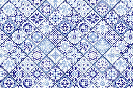 Toilettenrückwand Patchwork