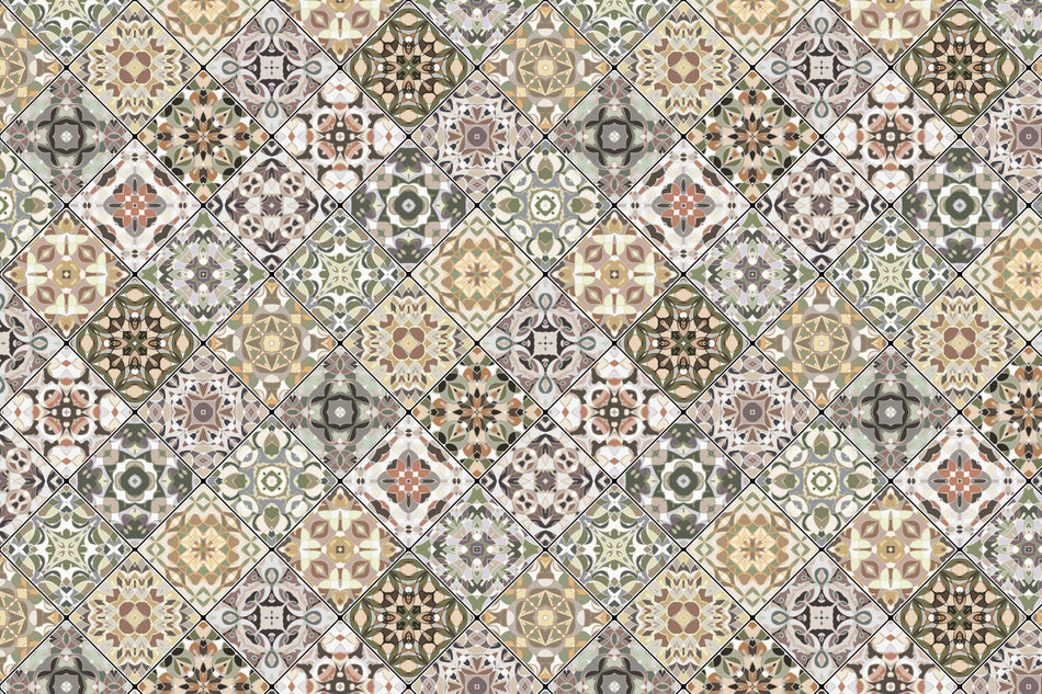 Toilettenrückwand Patchwork