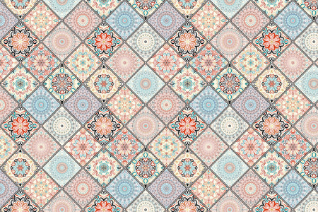 Toilettenrückwand Patchwork