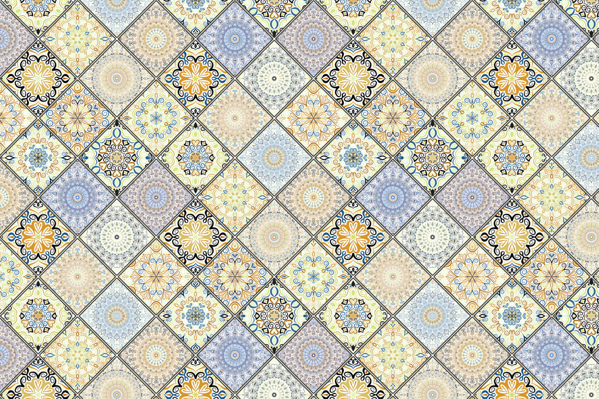 Toilettenrückwand Patchwork