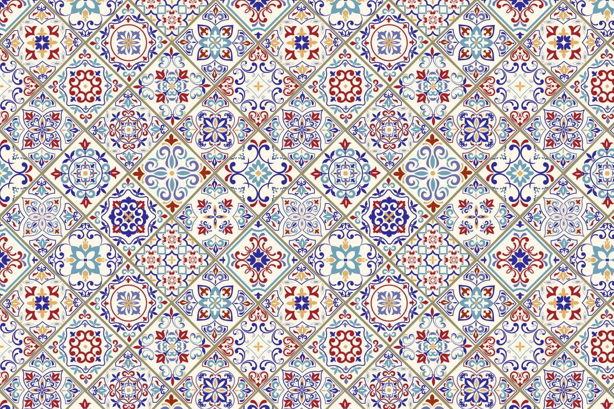 Toilettenrückwand Patchwork