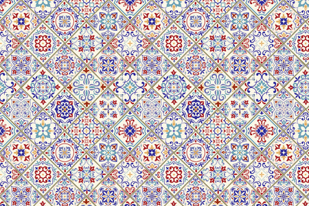 Toilettenrückwand Patchwork