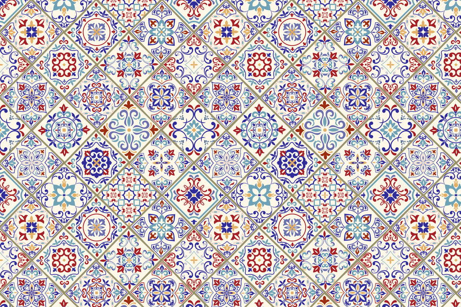 Toilettenrückwand Patchwork