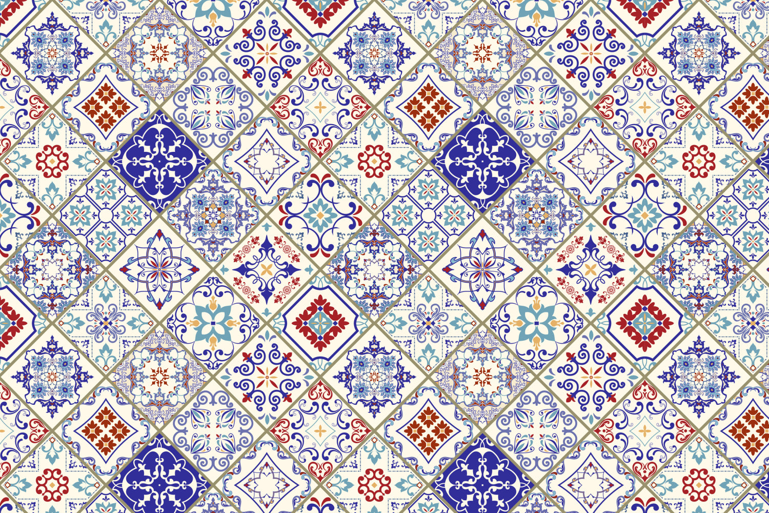 Toilettenrückwand Patchwork