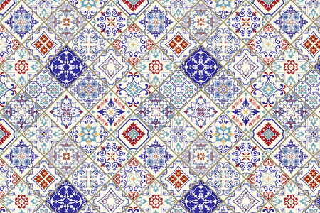 Toilettenrückwand Patchwork