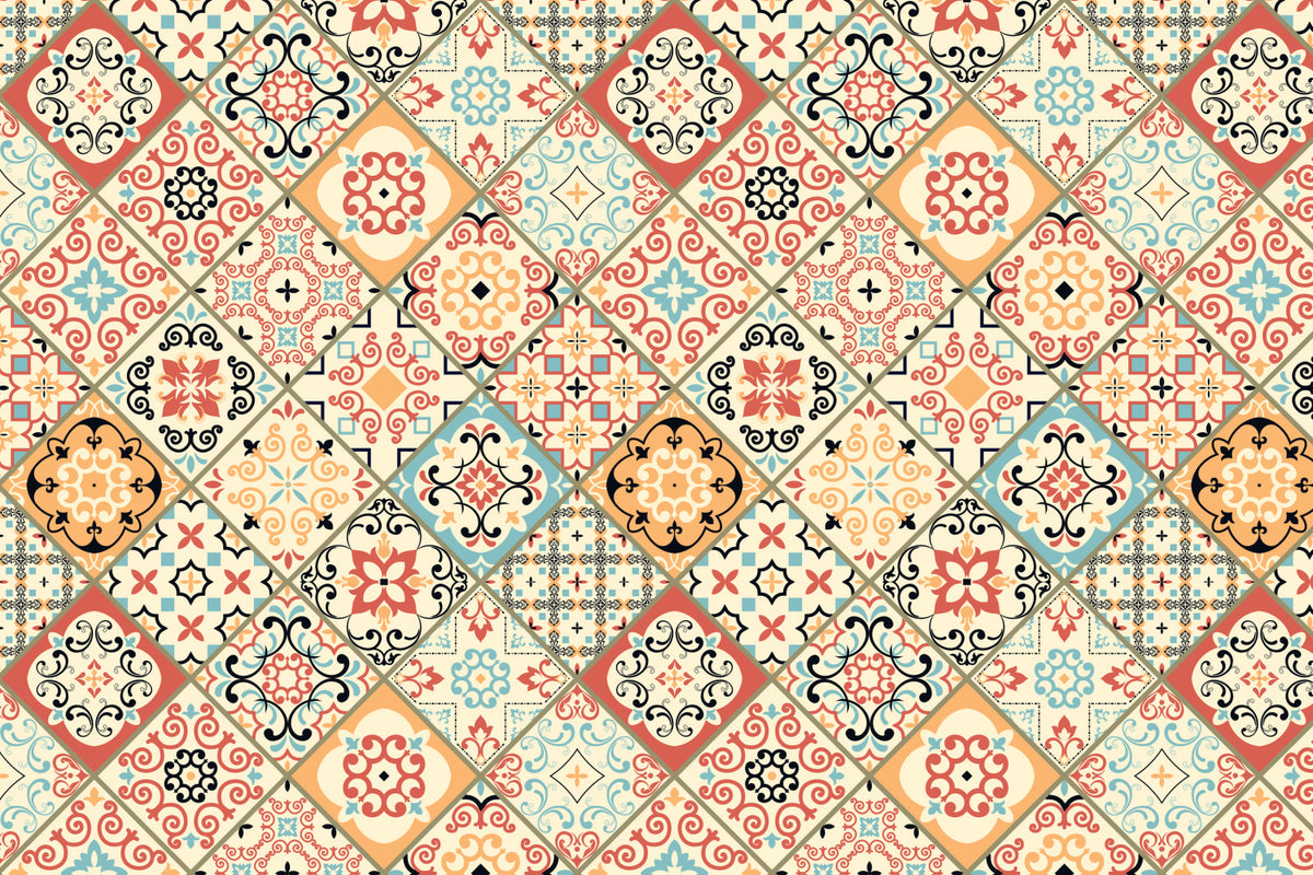 Toilettenrückwand Patchwork