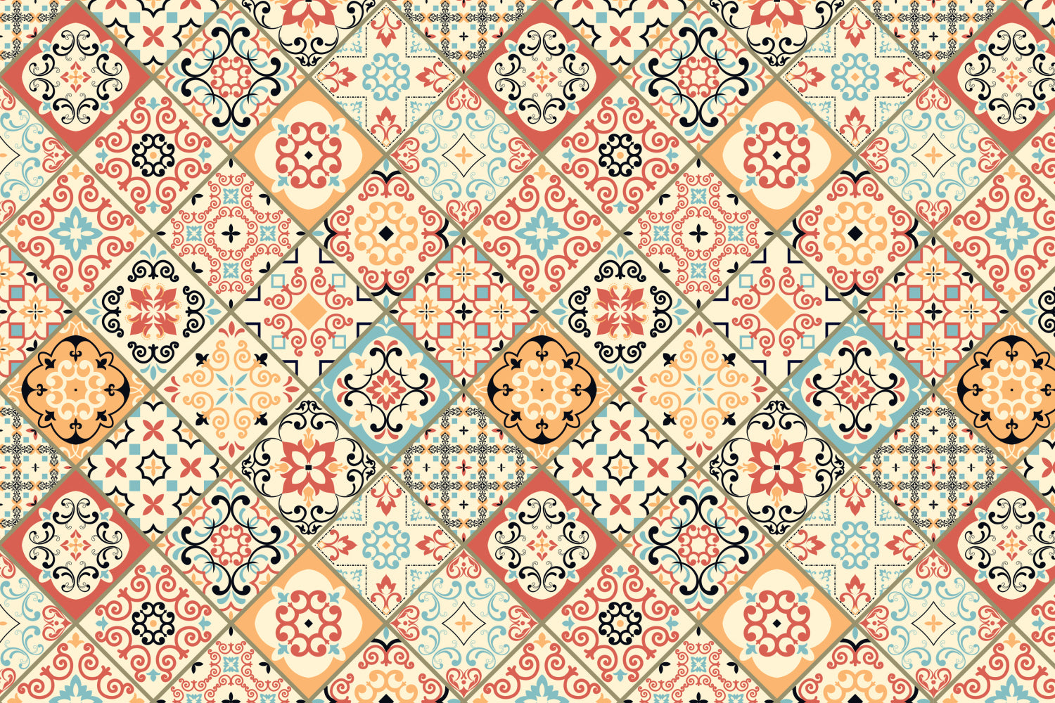 Toilettenrückwand Patchwork