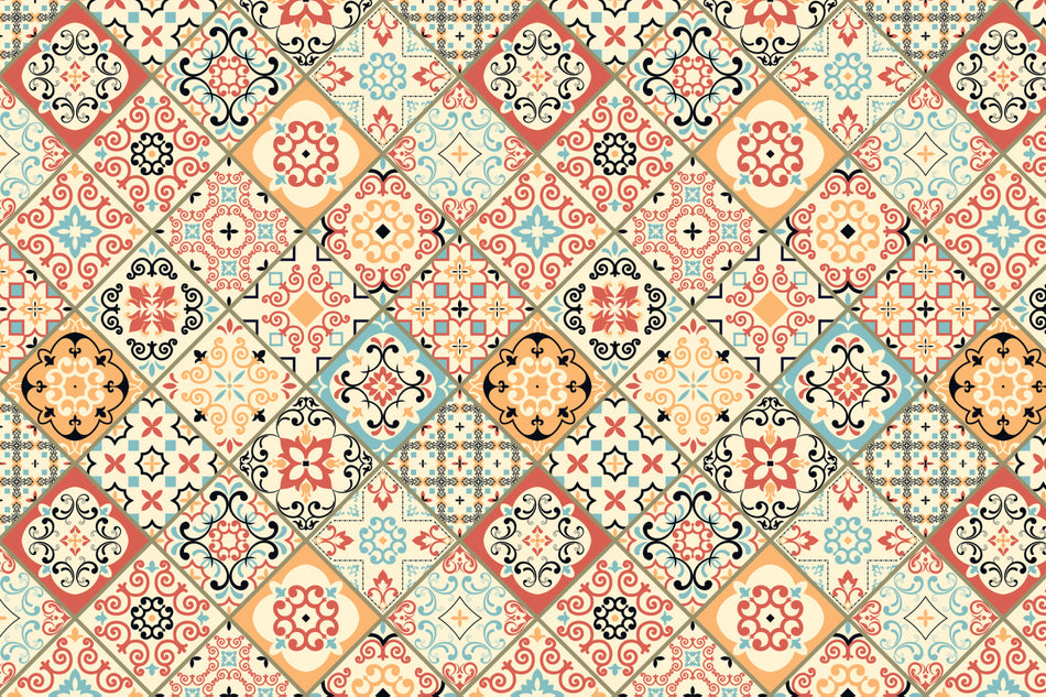 Toilettenrückwand Patchwork