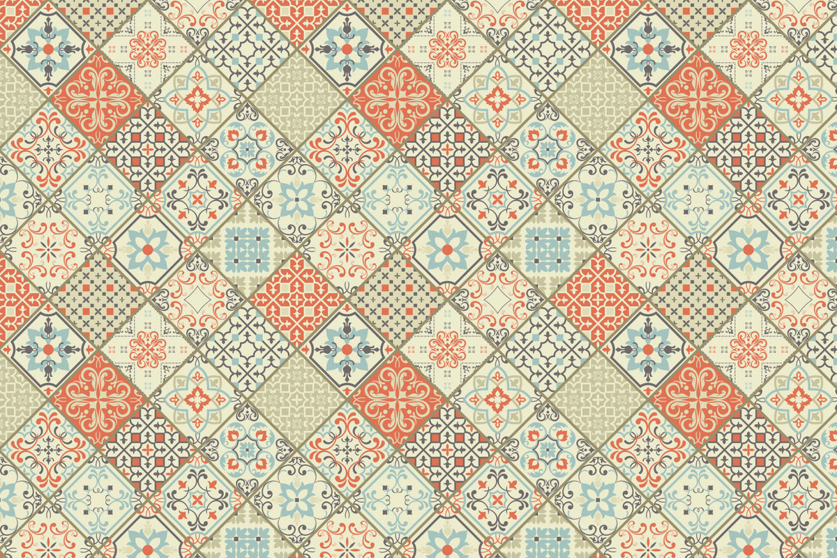 Toilettenrückwand Patchwork