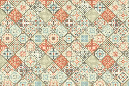 Toilettenrückwand Patchwork