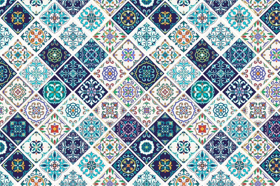 Toilettenrückwand Patchwork