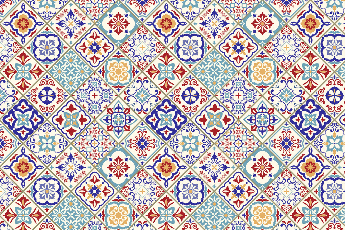 Toilettenrückwand Patchwork