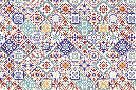 Toilettenrückwand Patchwork
