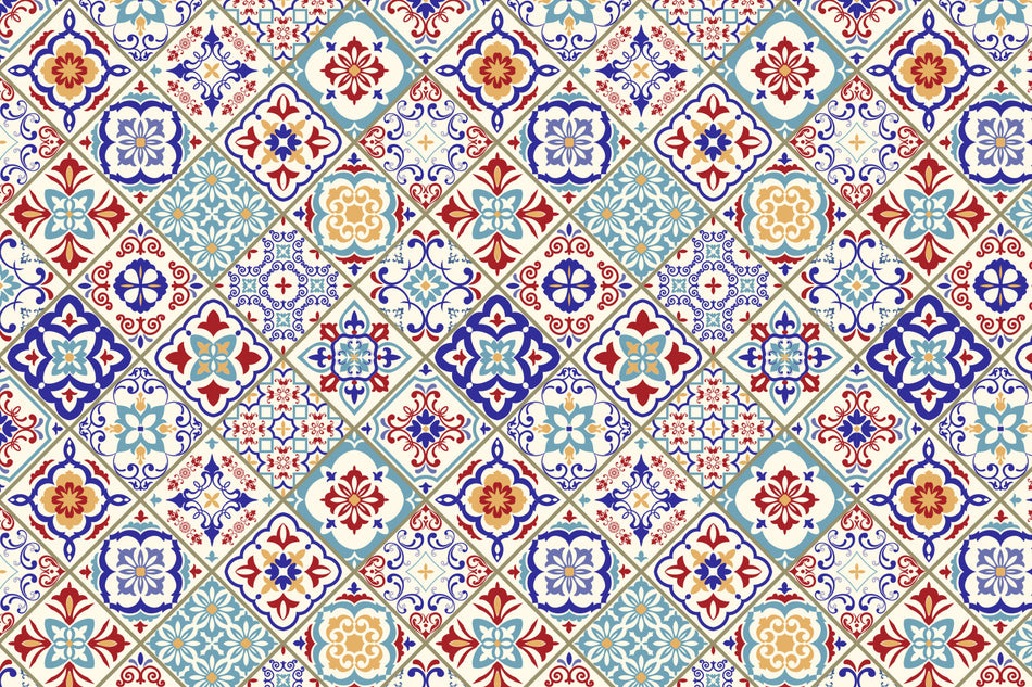 Toilettenrückwand Patchwork