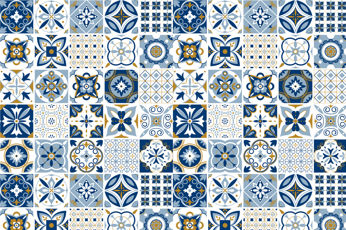 Toilettenrückwand Patchwork