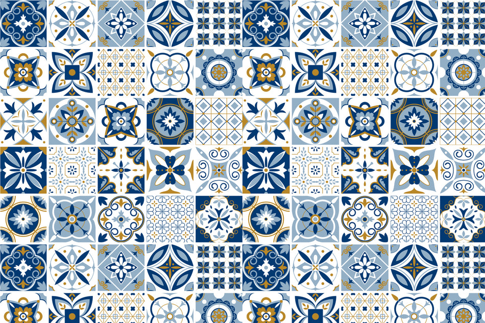 Toilettenrückwand Patchwork