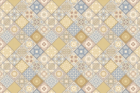Toilettenrückwand Patchwork