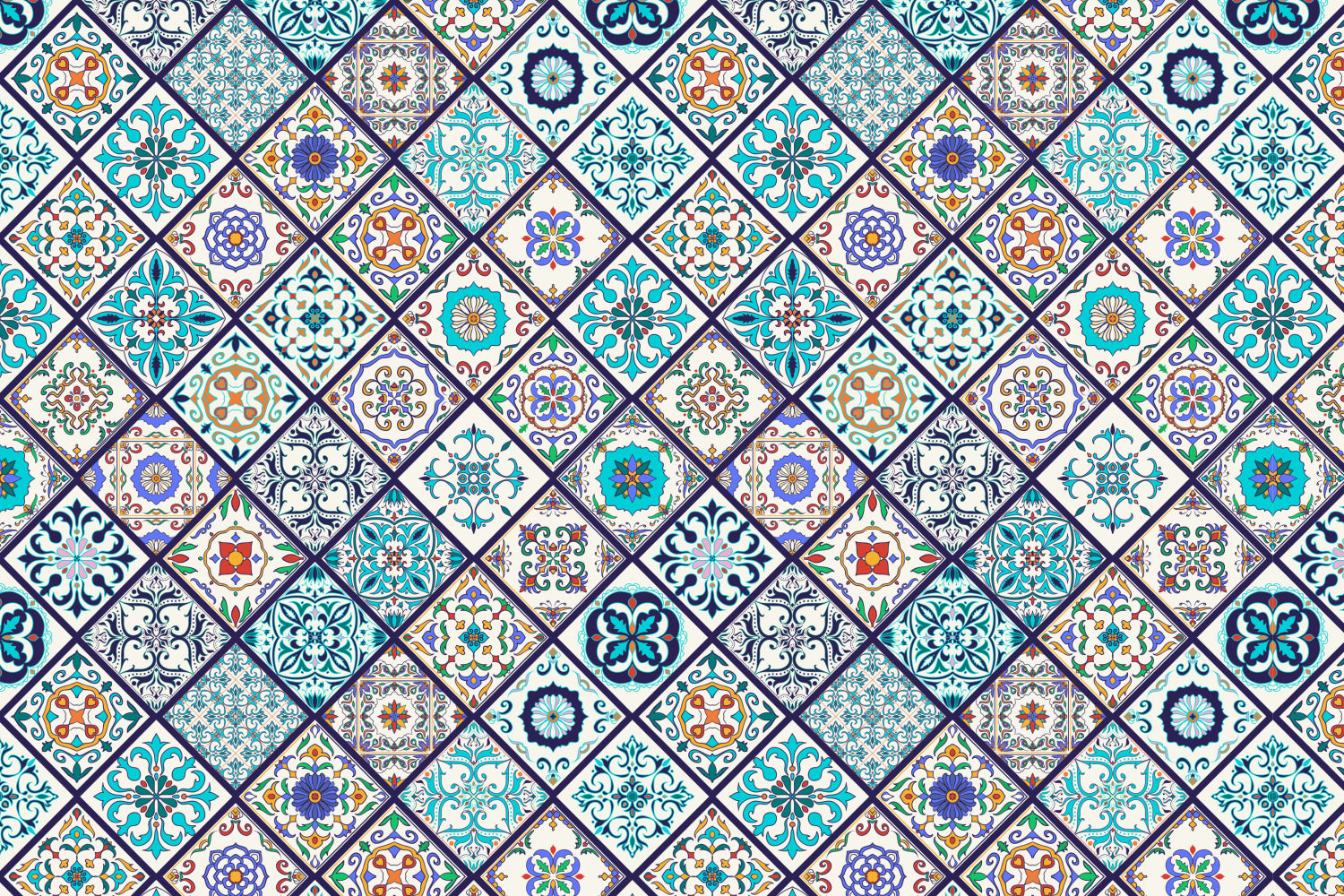 Toilettenrückwand Patchwork