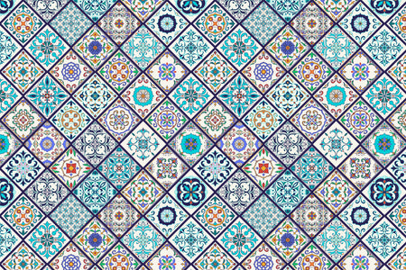 Toilettenrückwand Patchwork