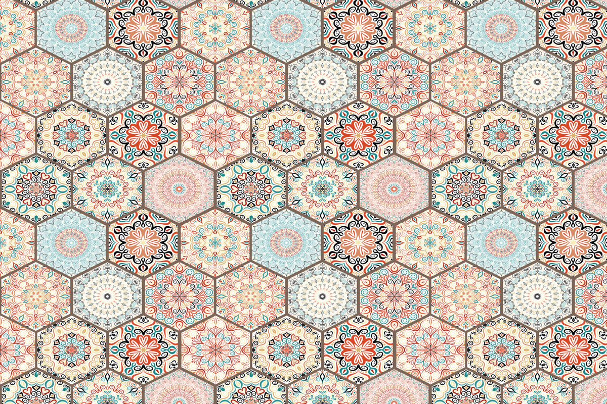 Toilettenrückwand Patchwork