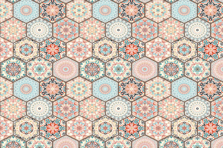 Toilettenrückwand Patchwork