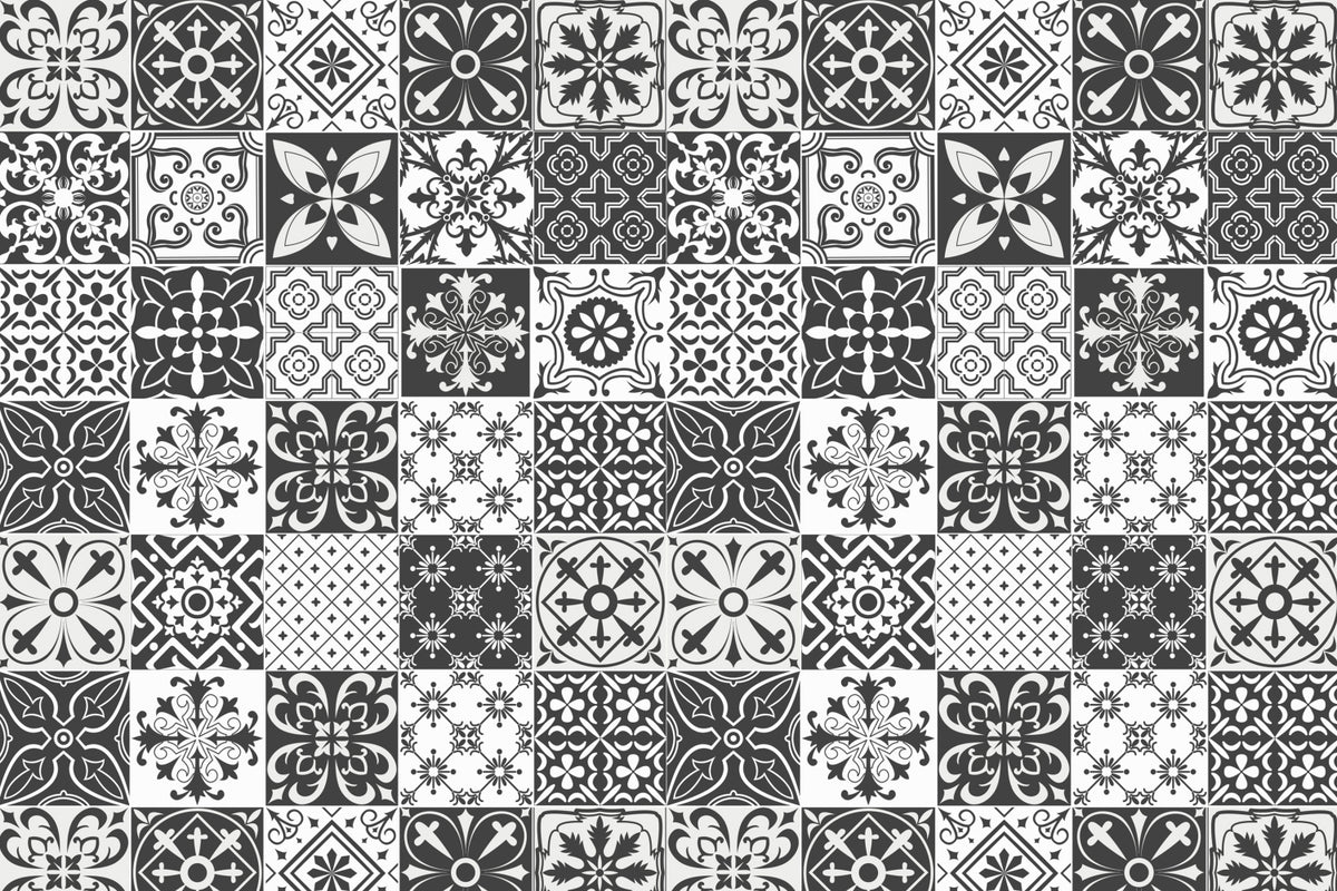 Toilettenrückwand Patchwork