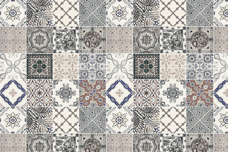 Toilettenrückwand Patchwork