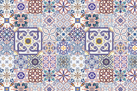 Toilettenrückwand Patchwork