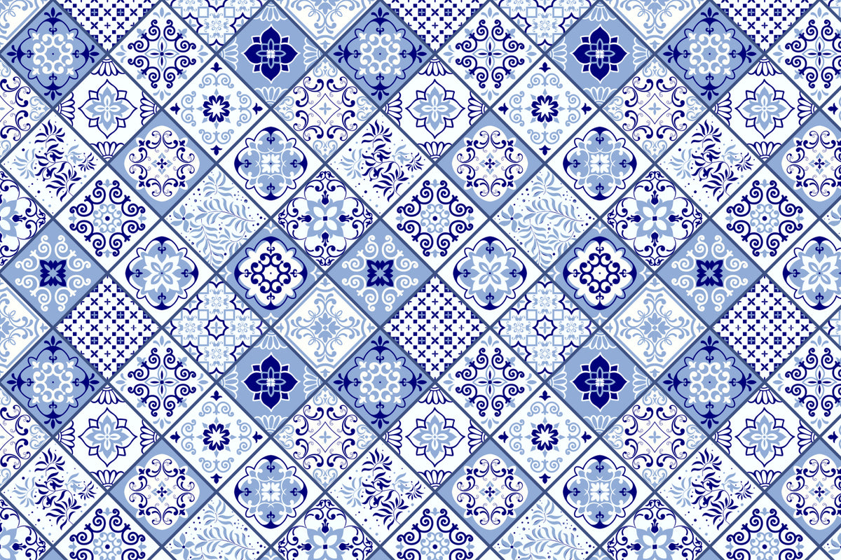 Toilettenrückwand Patchwork