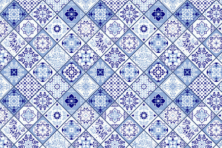 Toilettenrückwand Patchwork
