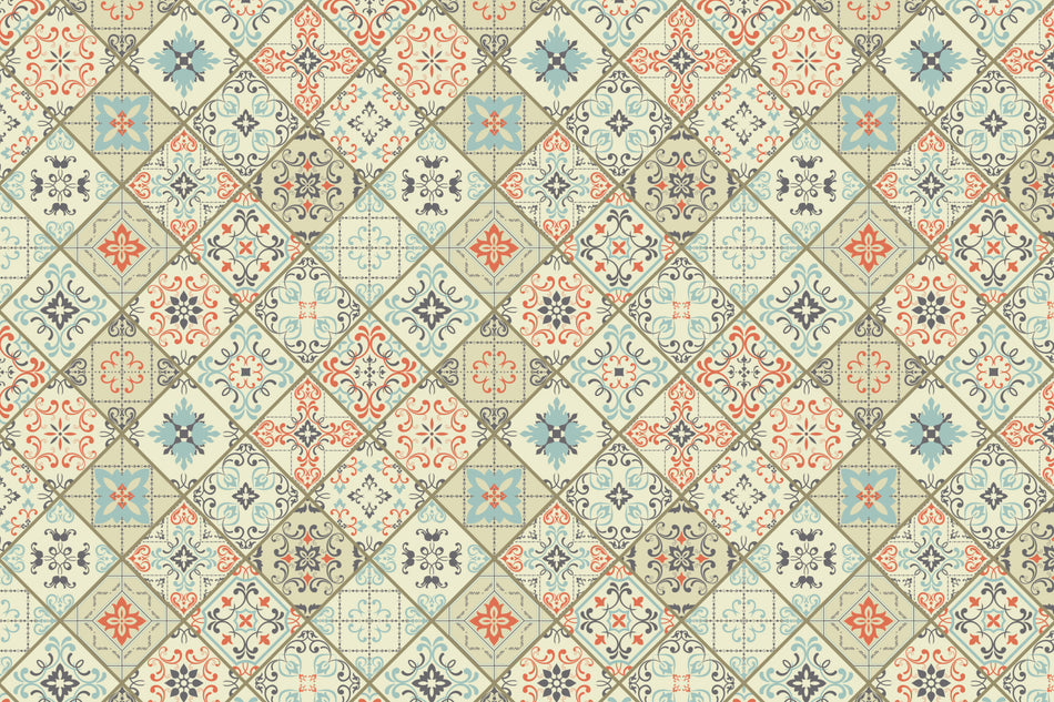 Toilettenrückwand Patchwork