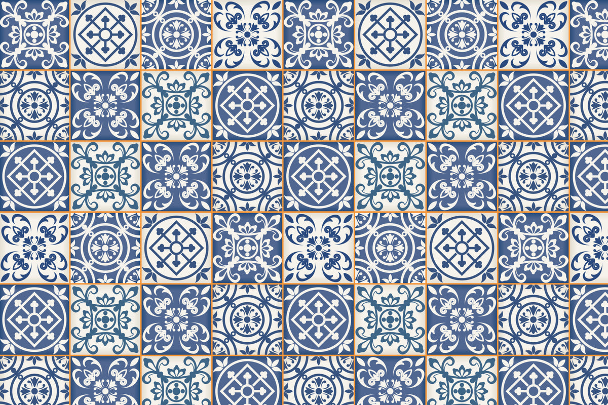 Toilettenrückwand Patchwork
